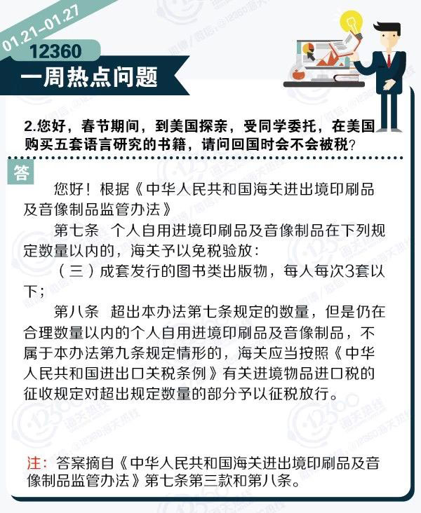 12360一周热点问题 12360一周热点问题