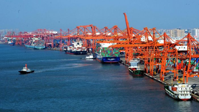 “一带一路”五周年青岛对沿线国家进出口5351.6亿元 “一带一路”五周年青岛对沿线国家进出口5351.6亿元