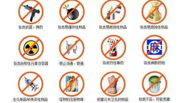 禁止进境物品 禁止进境物品